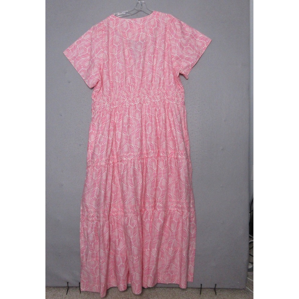 Anthropologie Somerset Dress 3X Raspberry Pink Tiered Boho Cottage Core NWT - Picture 2 of 11
